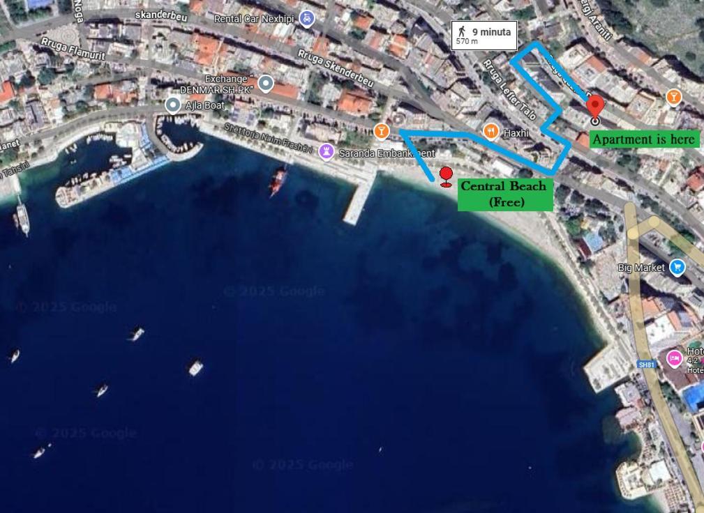Bay View Apartment Sarande Exterior photo